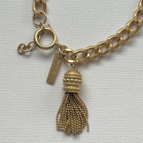 Rachel Zoe Gold-Tone Tassel Chain Bracelet - Picture 2 of 2
